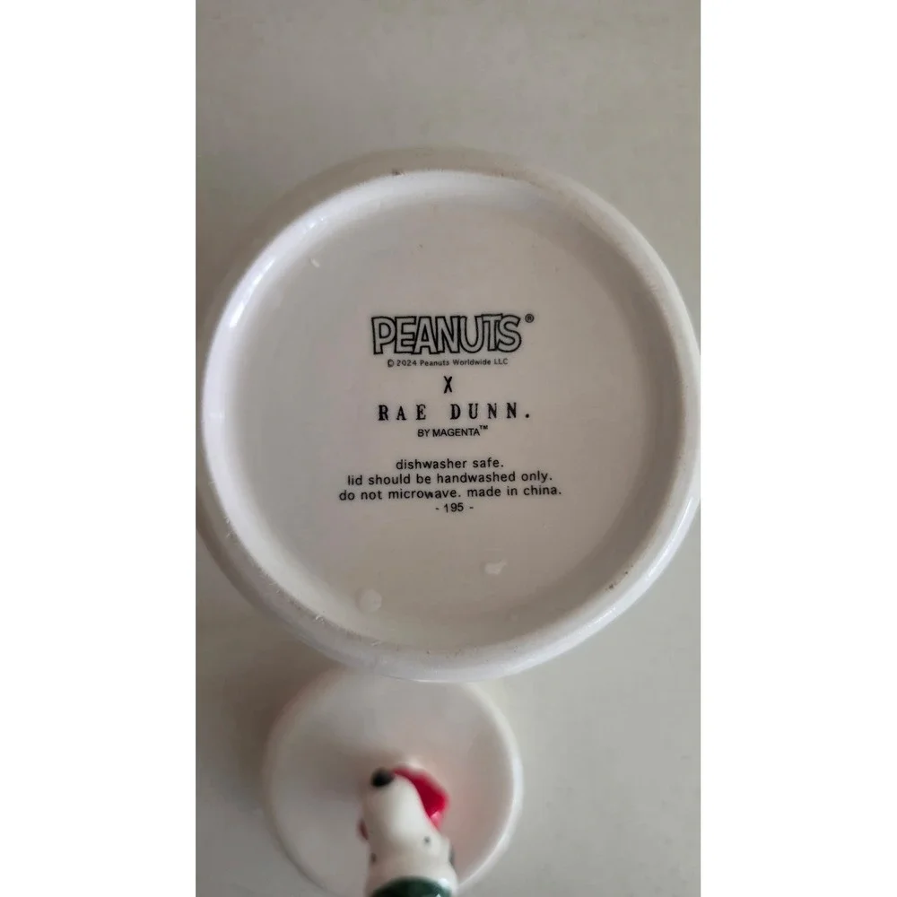 Snoopy Pet Treat Jar Puppy Cookie Canister RAE DUNN 8